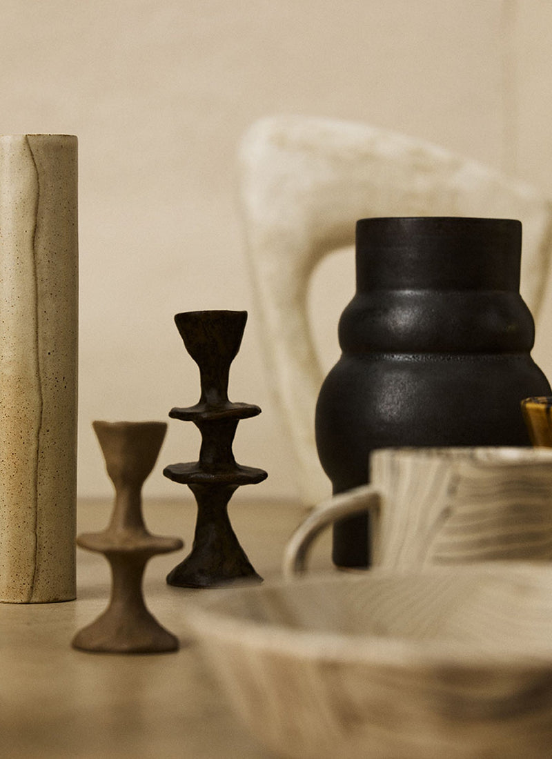 New Talk Studios Medium Candlestick | Peat