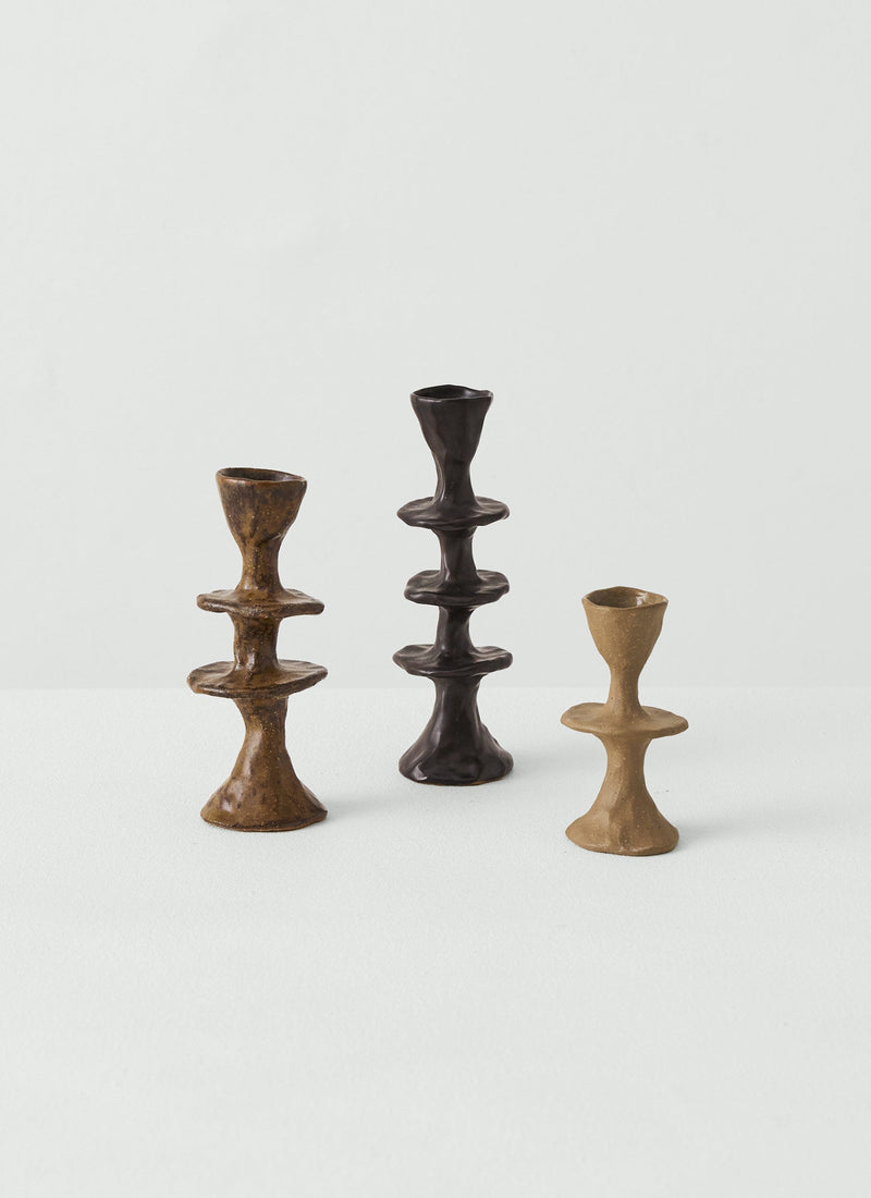 New Talk Studios Medium Candlestick | Peat