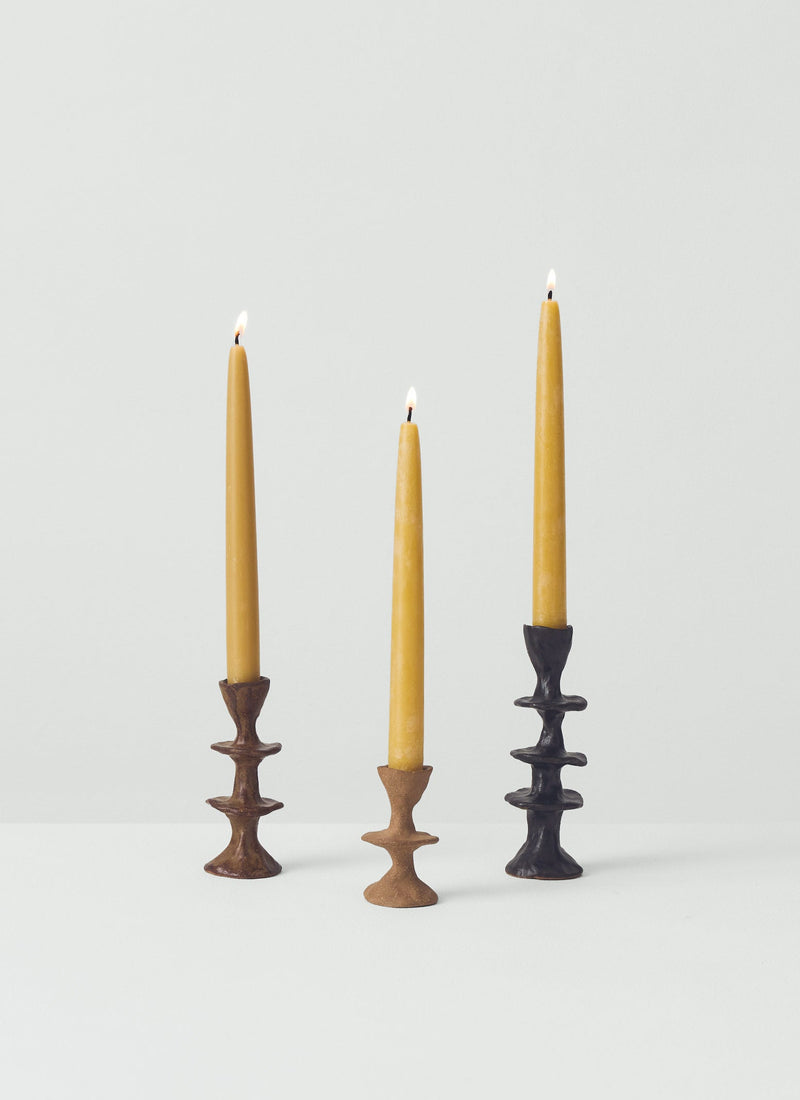 New Talk Studios Large Candlestick | Black