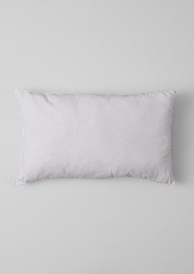 Small Rectangle Wool Pillow Pad | White