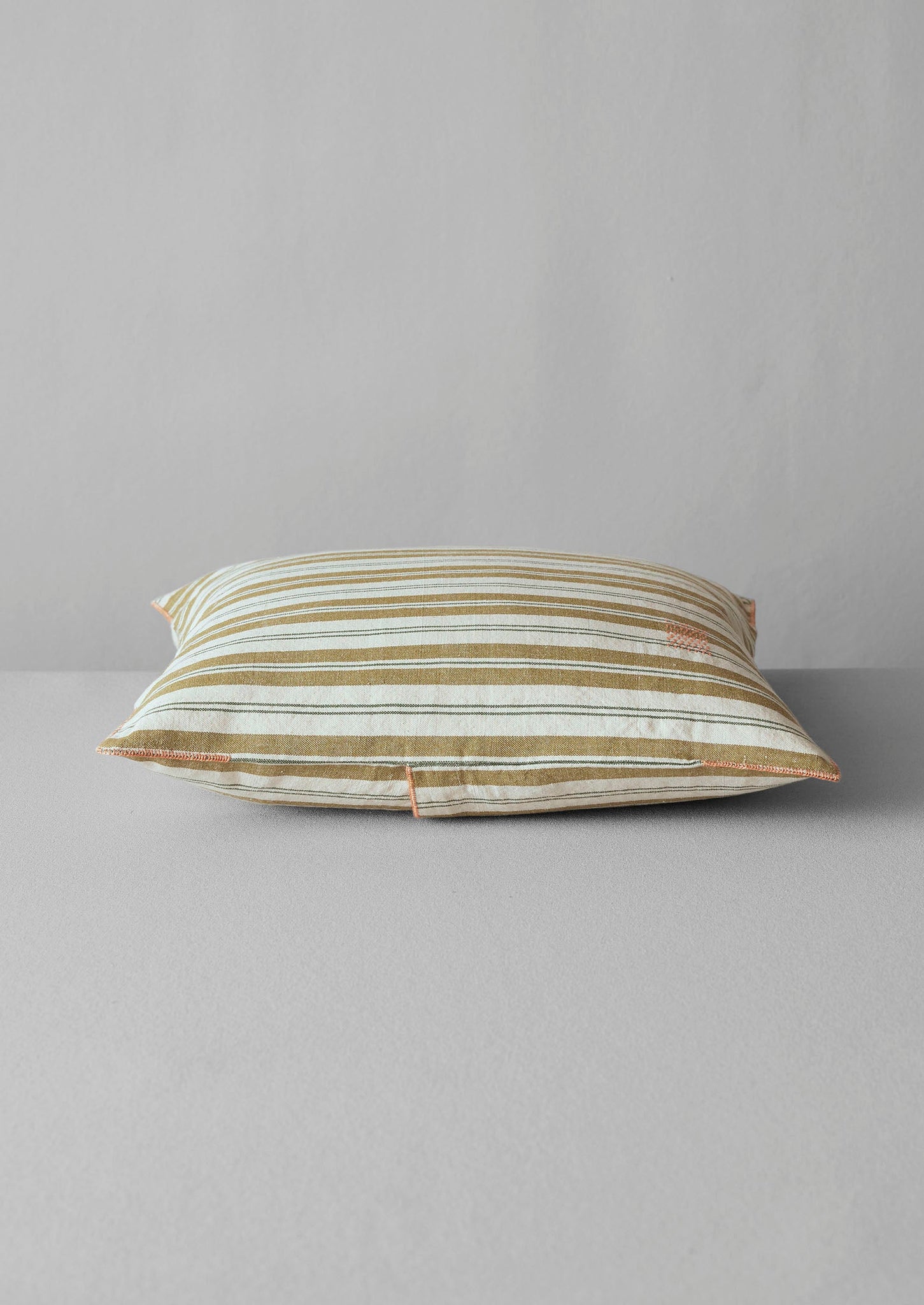 Tove Stripe Cotton Pillow Cover | Wax Green