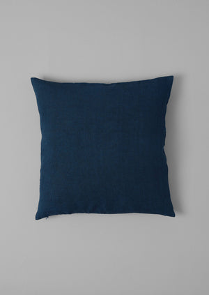 Kinetic Geo Linen Cushion Cover | Mixed Blues