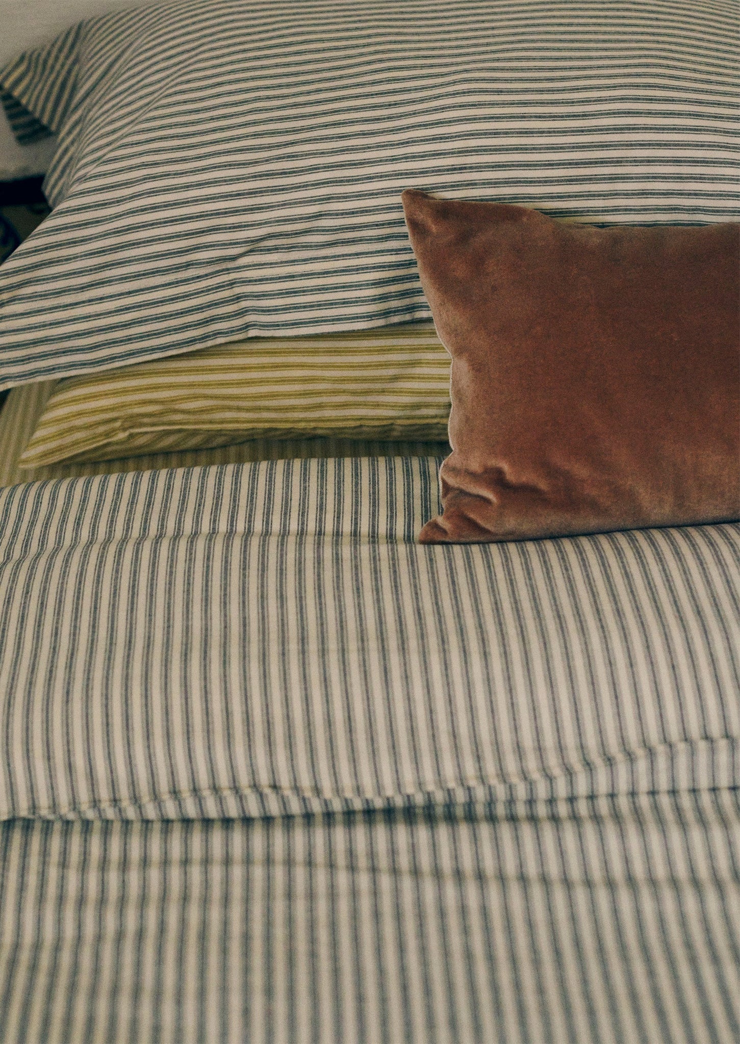 Velvet Bolster Pillow | Hellebore/Natural