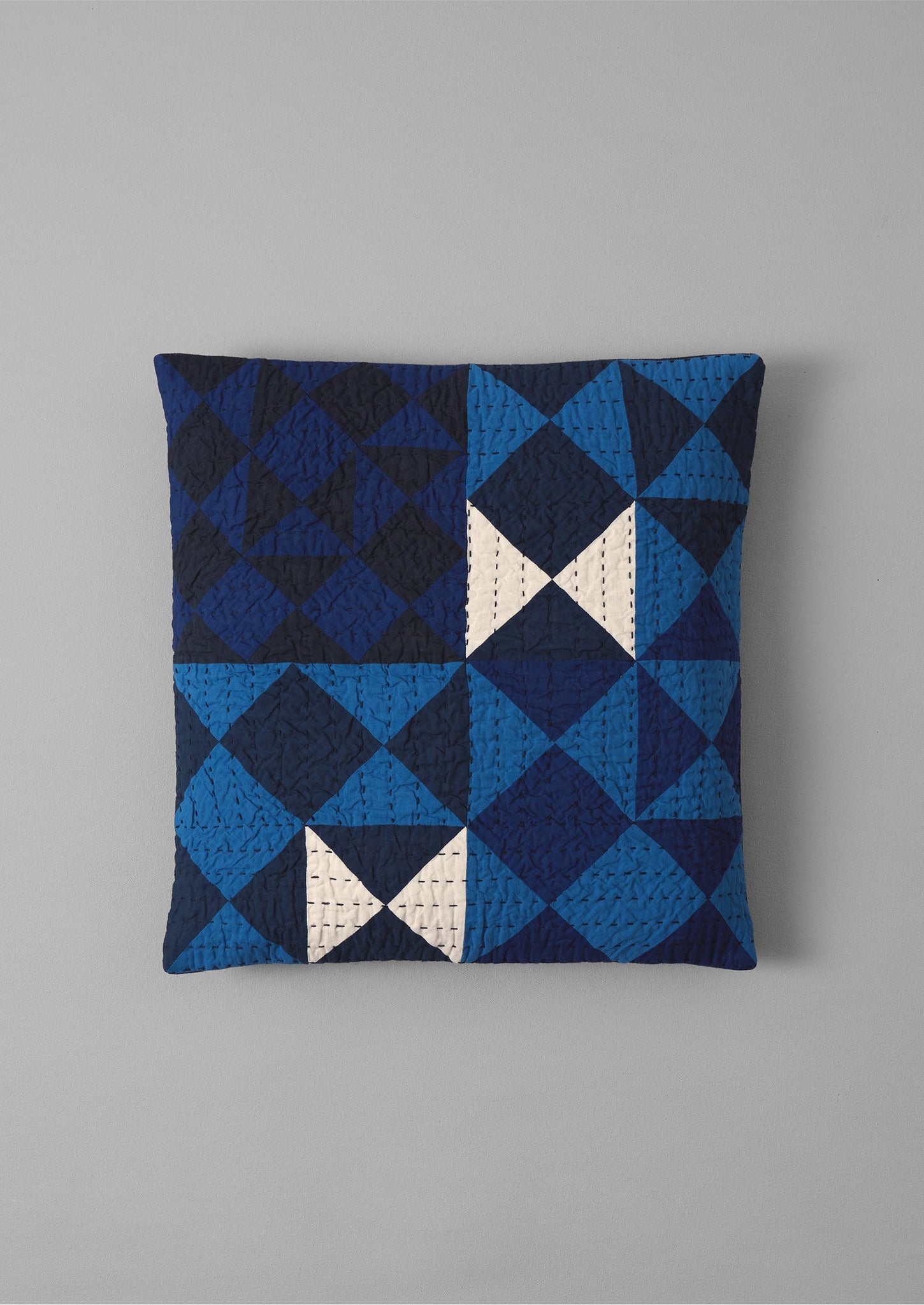 Kite Patchwork Pillow Cover | Mixed Blues