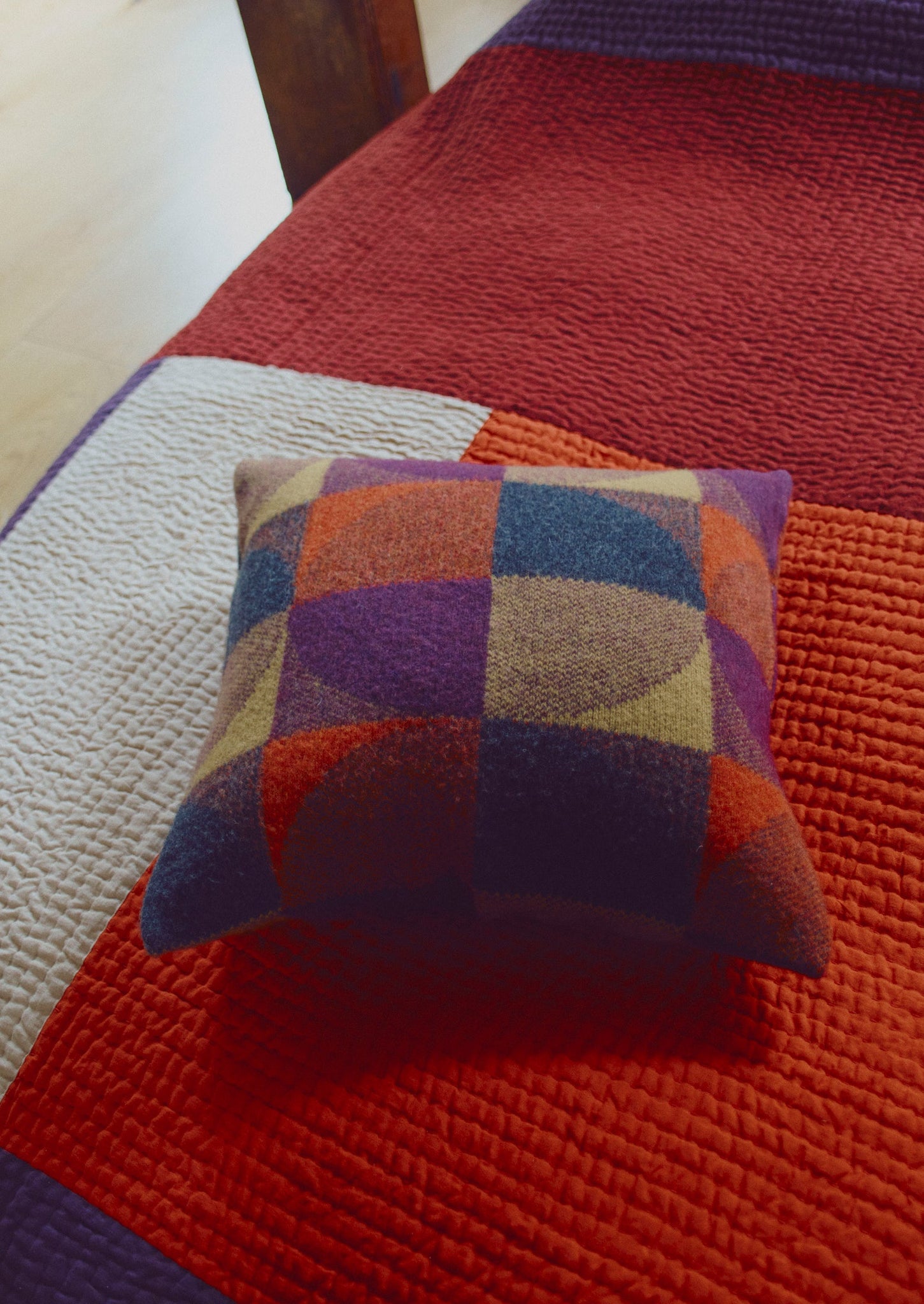 Forte Wool Pillow Cover | Ember/Soft Olive