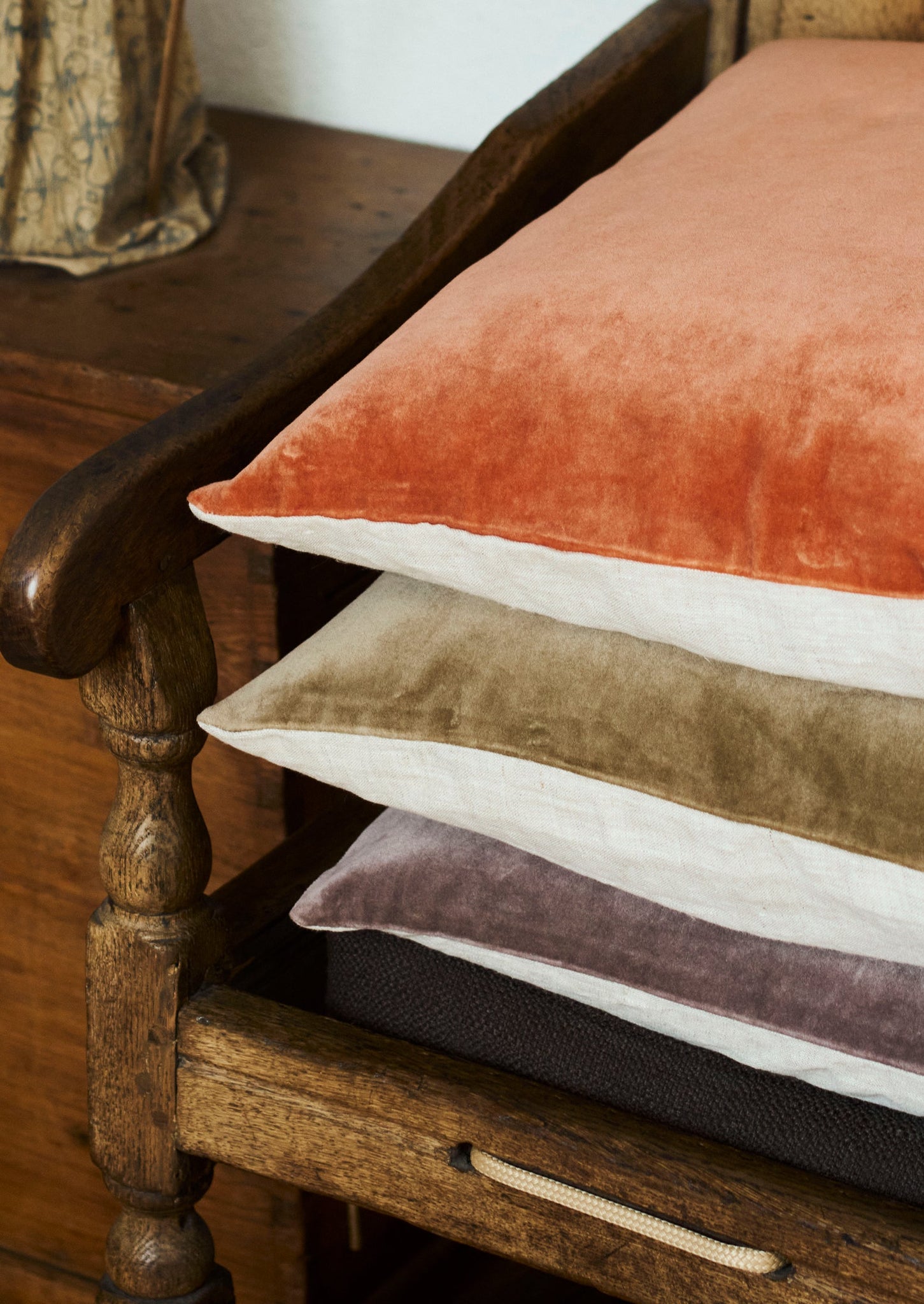 Square Velvet Pillow Cover | Nutmeg