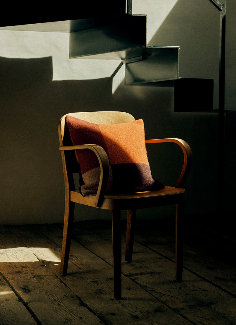 Dusk Wool Pillow Cover | Ember/Sienna