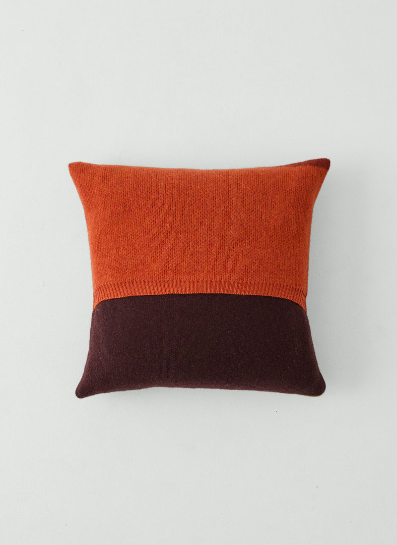 Dusk Wool Pillow Cover | Ember/Sienna