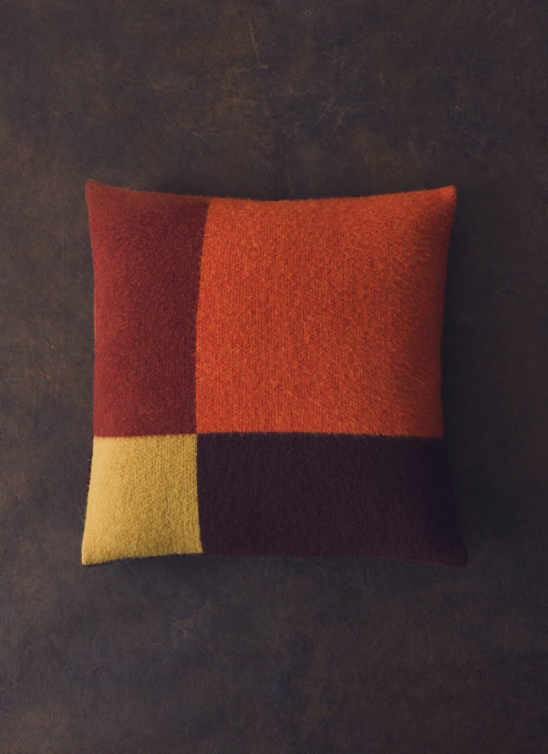 Dusk Wool Pillow Cover | Ember/Sienna