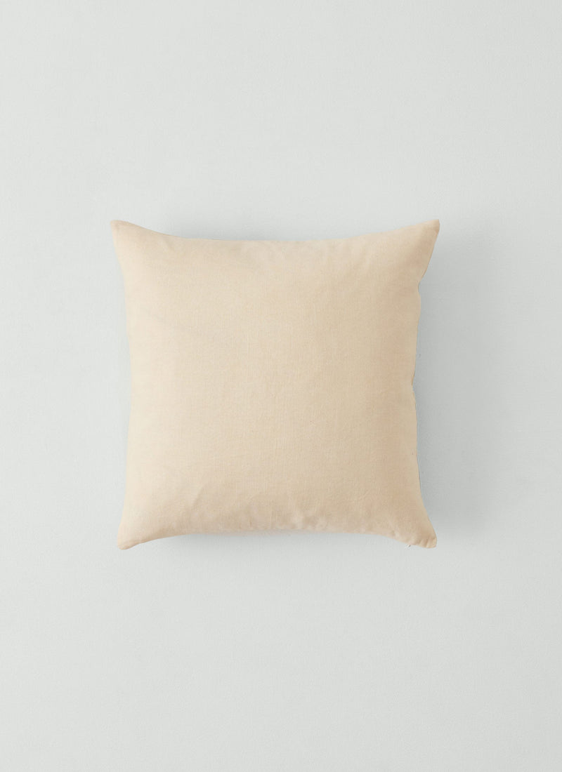 Floral Folk Embroidered Pillow Cover | Cream/Kohl