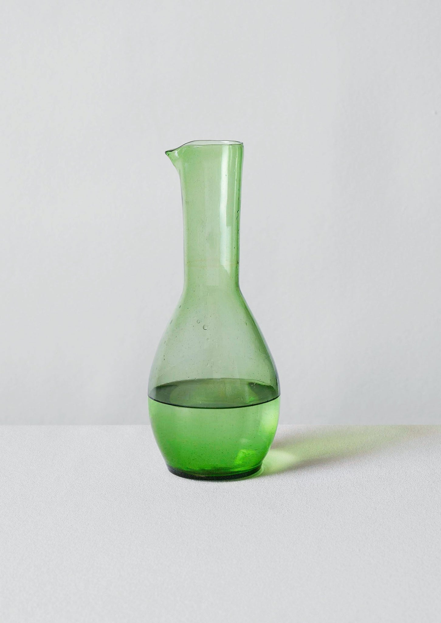 Moroccan Glass Carafe | Green | TOAST