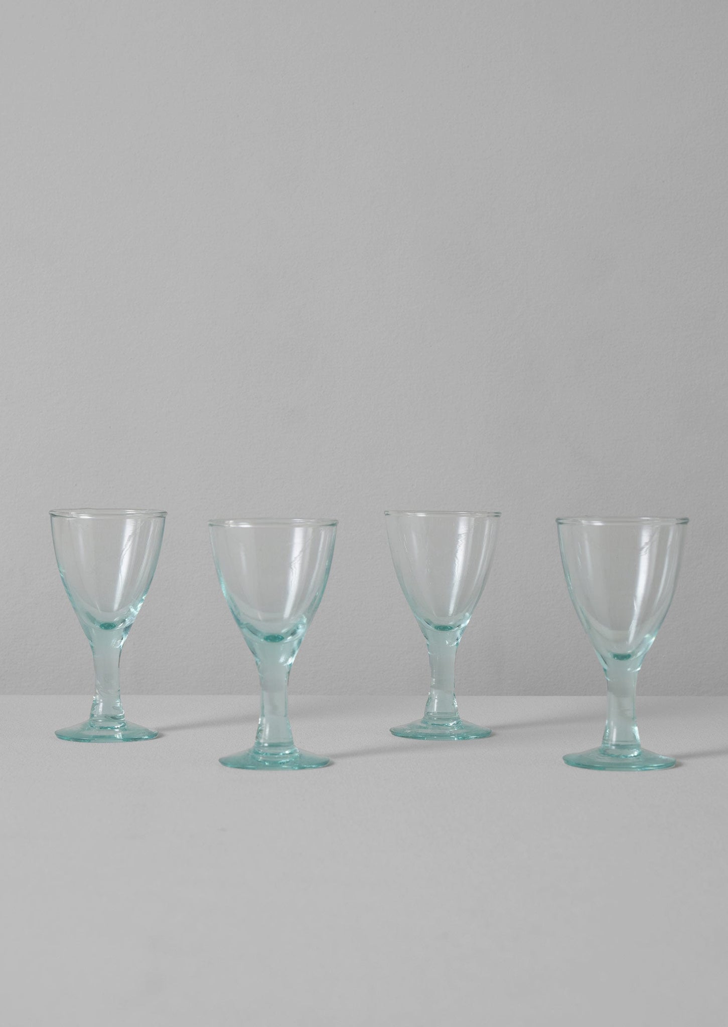 Recycled Bolivian Wine Glasses Set | Clear