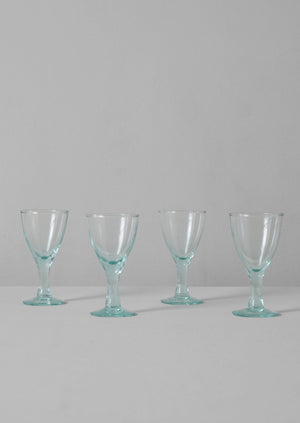 Recycled Bolivian Wine Glasses Set | Clear