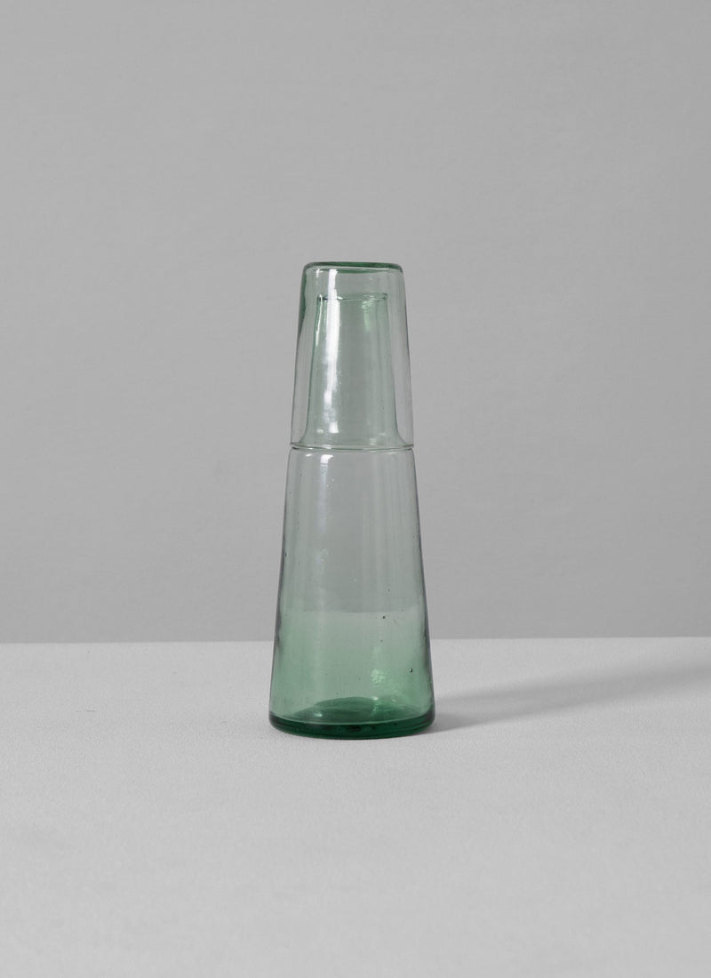 Recycled Glass Carafe And Glass Set