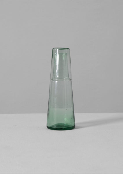 Recycled Glass Carafe And Glass Set | Clear