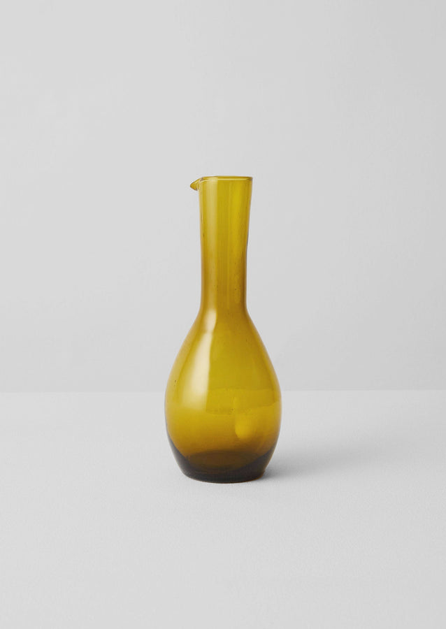 Moroccan Glass Carafe | Amber