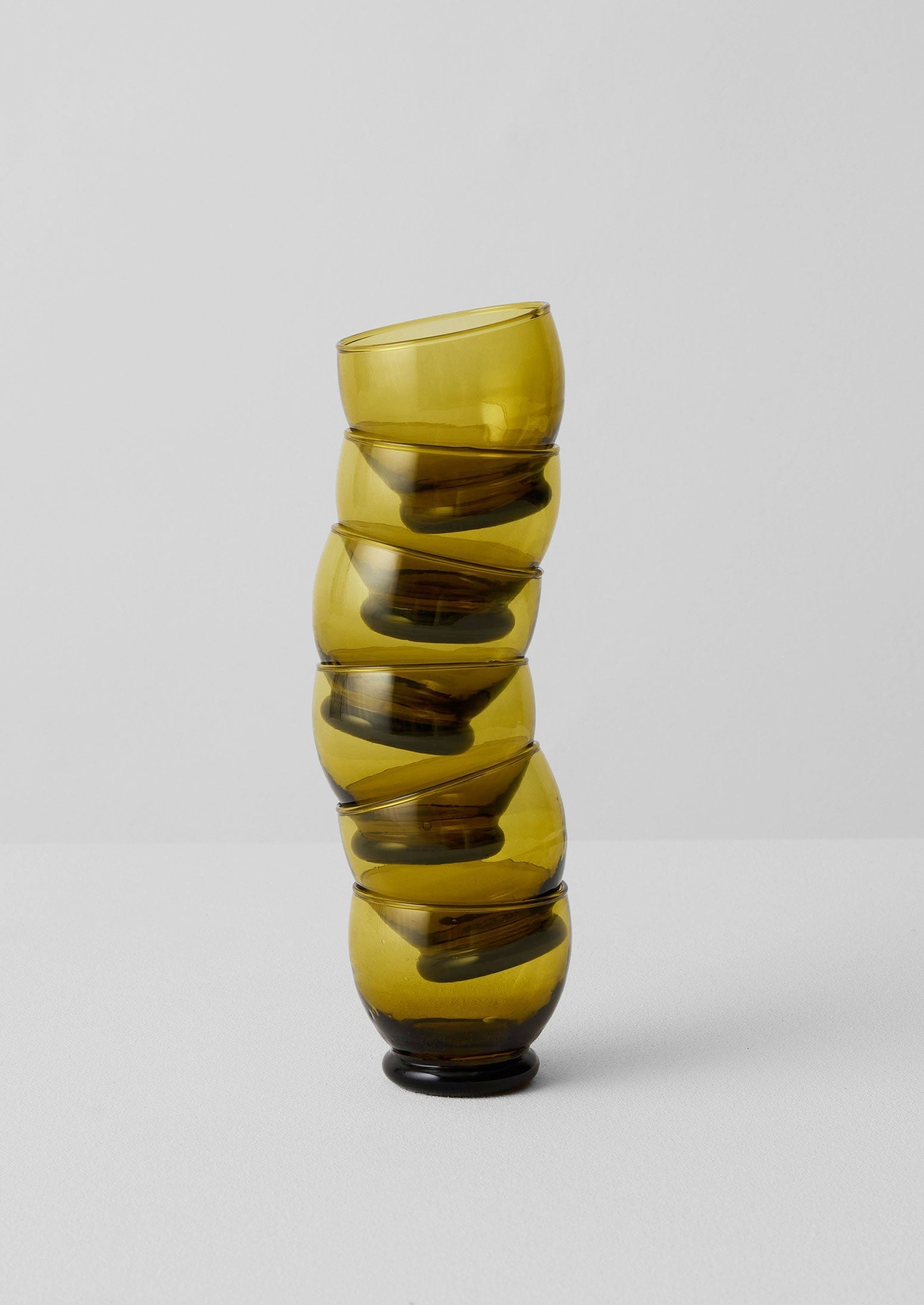 Amber Rounded Moroccan Glasses Set