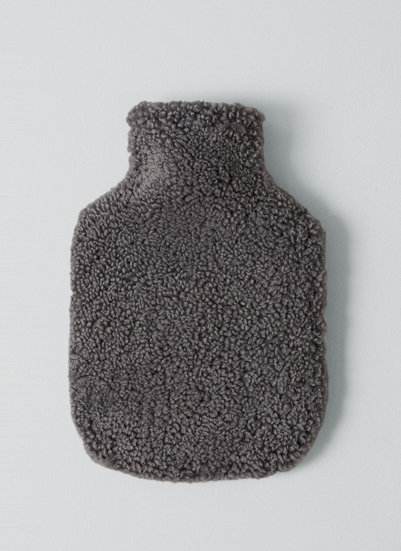 Sheepskin Hot Water Bottle Cover | Grey