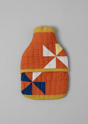 Pinwheel Patchwork Hot Water Bottle Cover | Spice