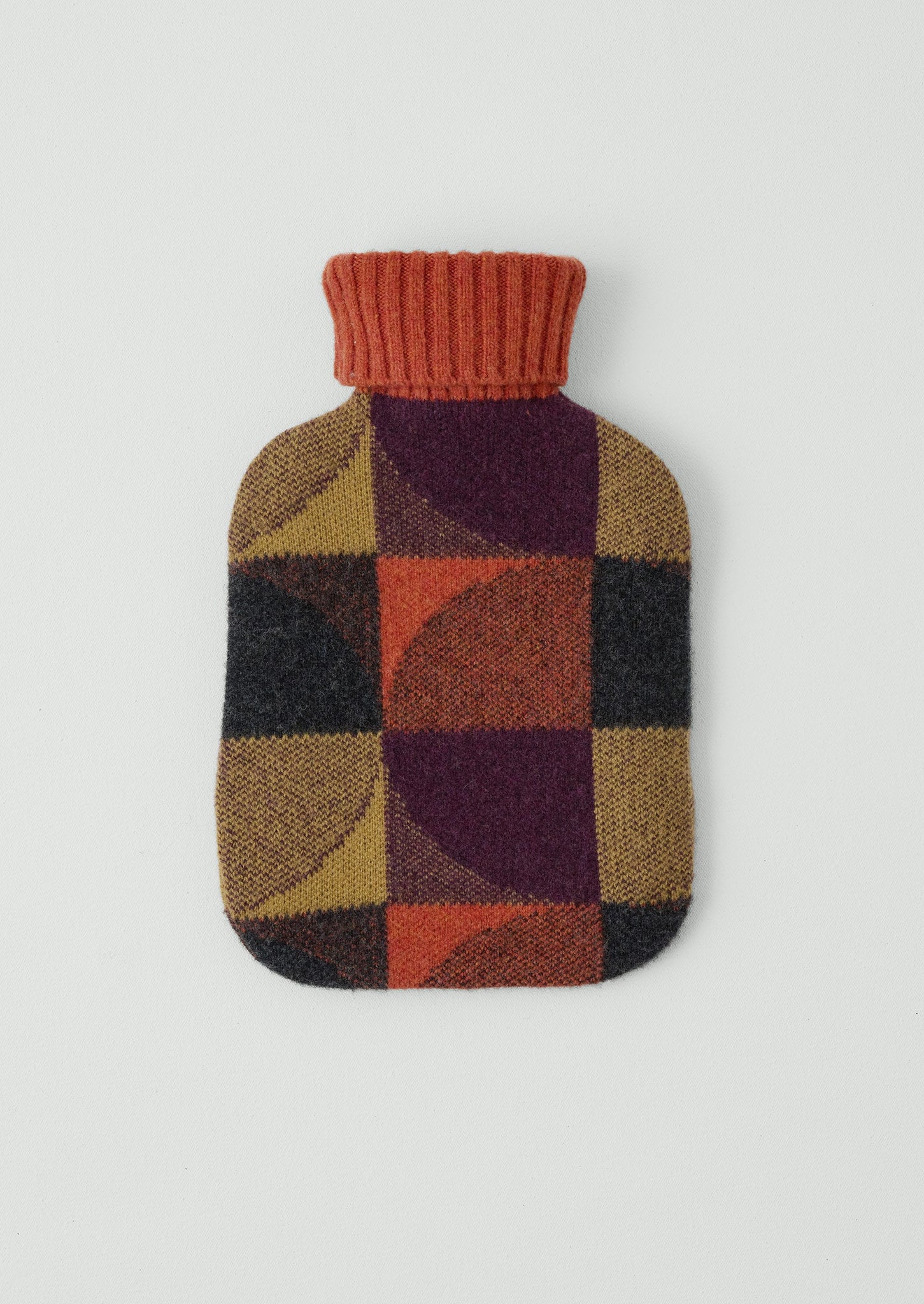 Forte Wool Hot Water Bottle Cover | Ember/Soft Olive