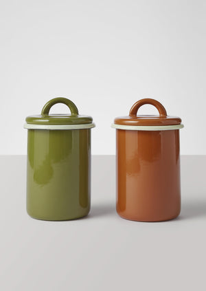 Enamel Storage Jar | Cumin