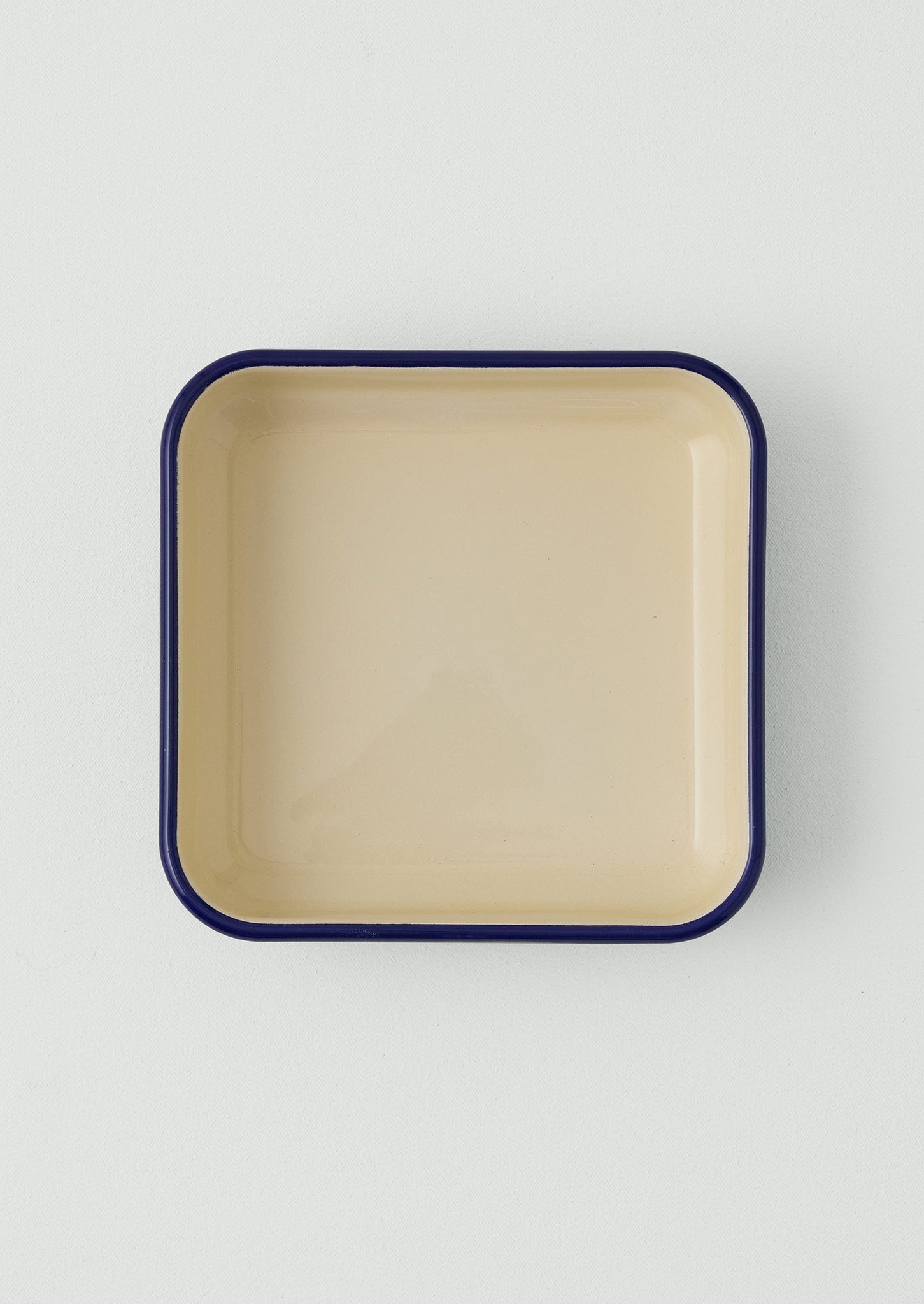 Contrast Rim Enamel Oven Dish | Mahogany/Multi