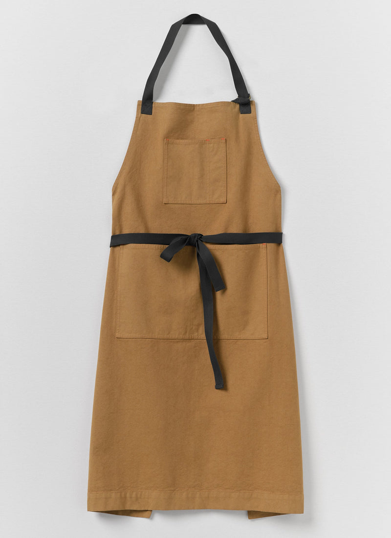 Cotton Canvas Project Apron | Brown Ochre