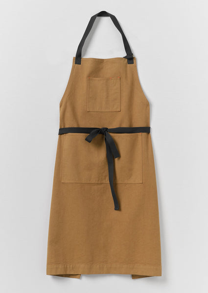 Cotton Canvas Project Apron | Brown Ochre | TOAST