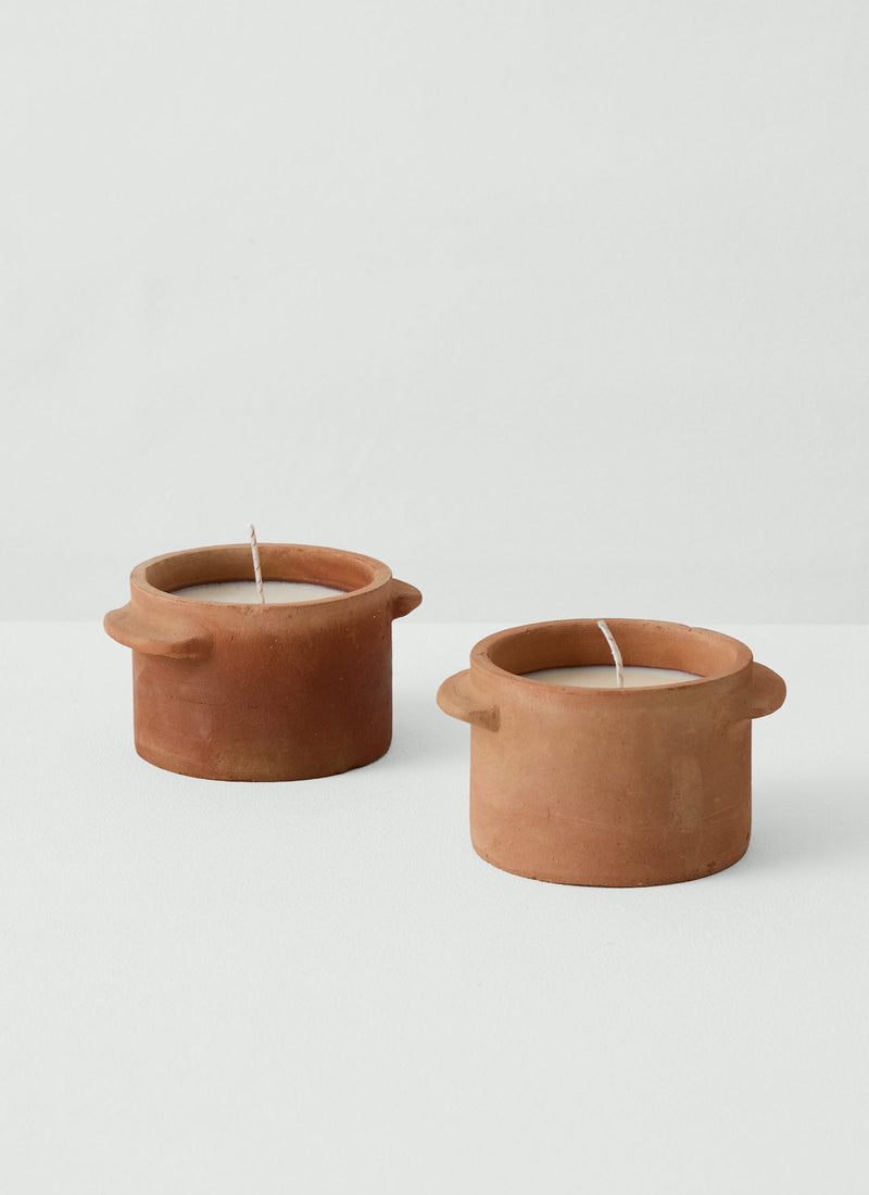 Large Citronella Garden Candle | Terracotta
