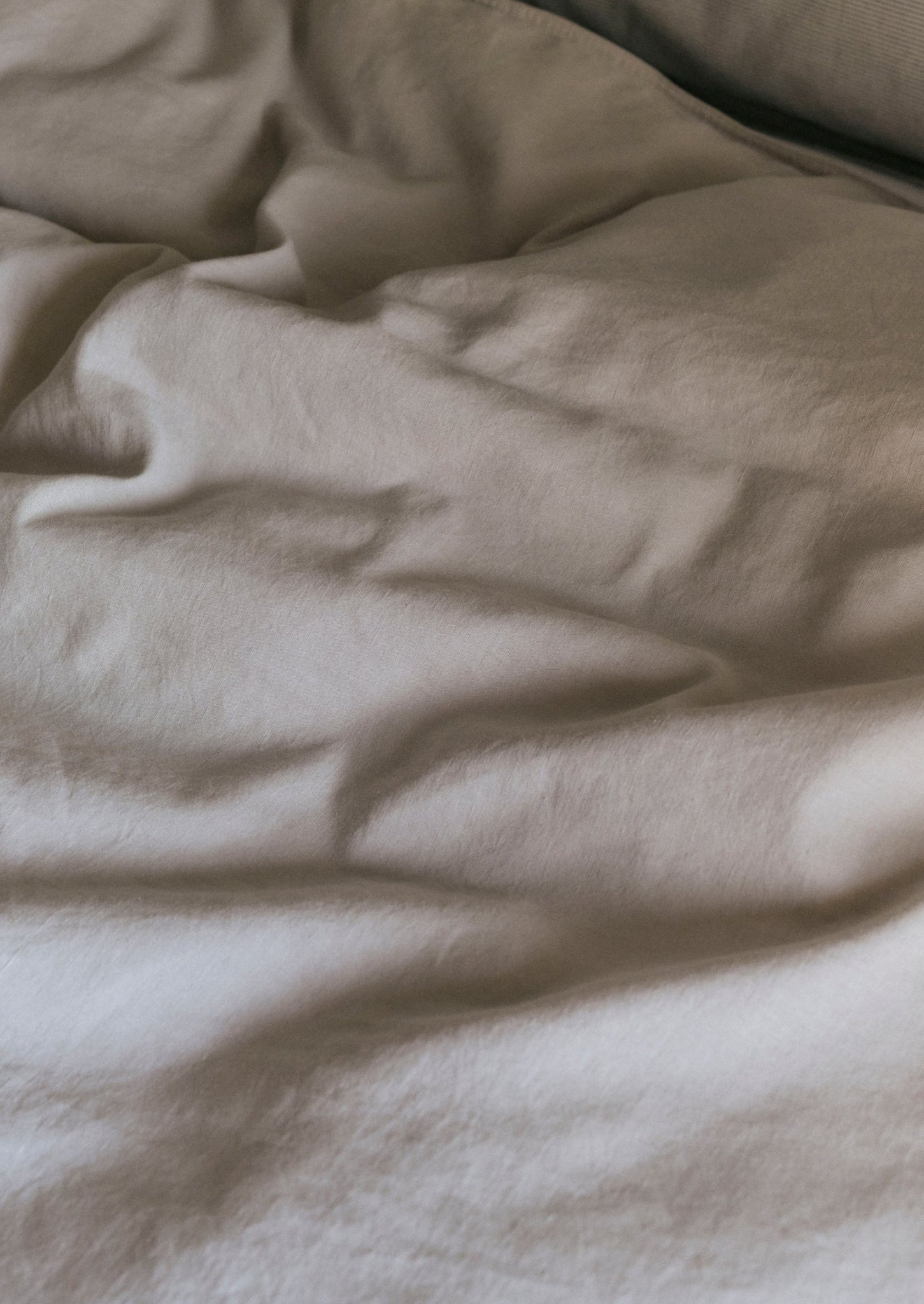 Washed Linen Cotton Duvet Cover | Washed Sage