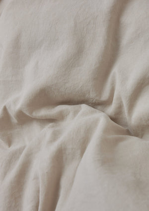 Washed Linen Cotton Duvet Cover | Washed Sage