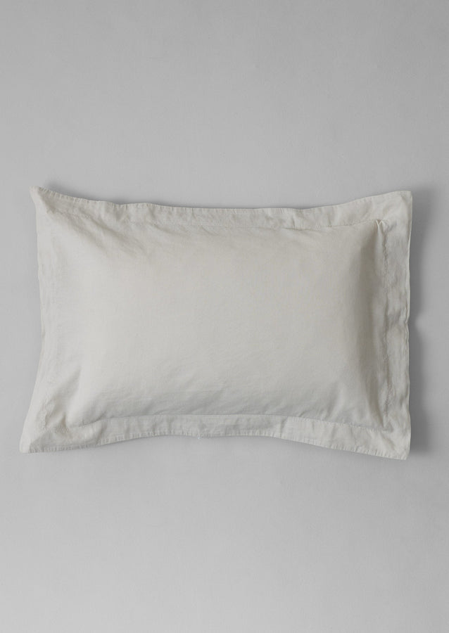 Washed Linen Cotton Oxford Pillowcase Set | Washed Sage