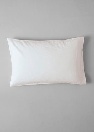 Washed Linen Cotton Housewife Pillowcase Set | Ecru