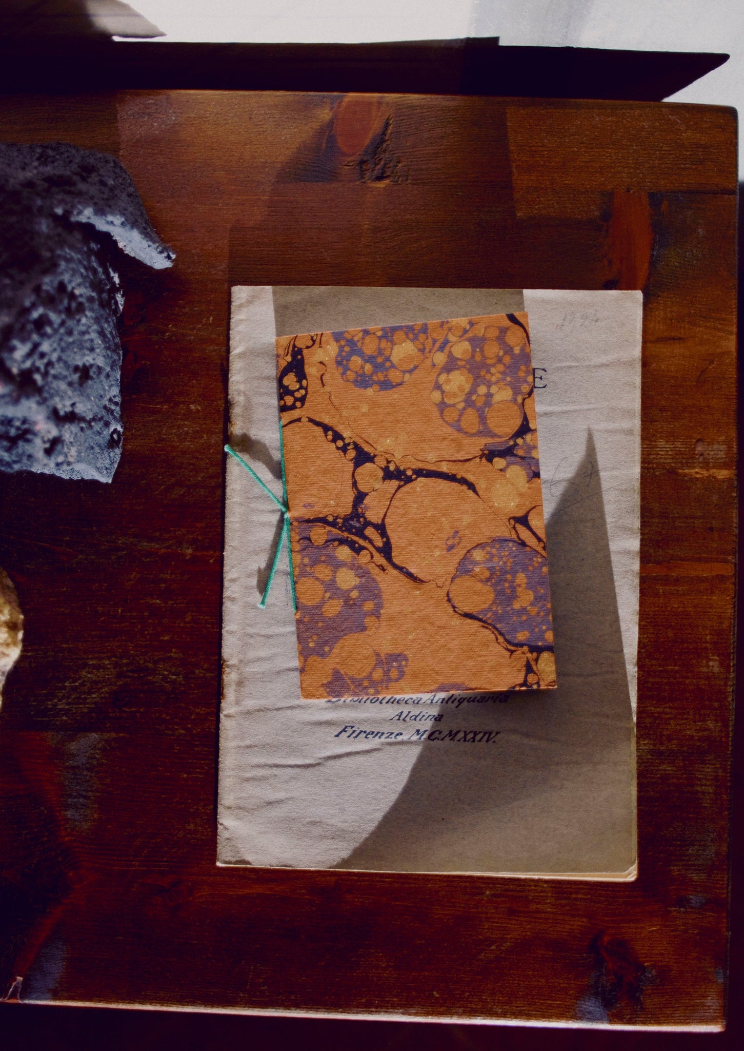 Hand Marbled Pocket Notebook Set | Multi