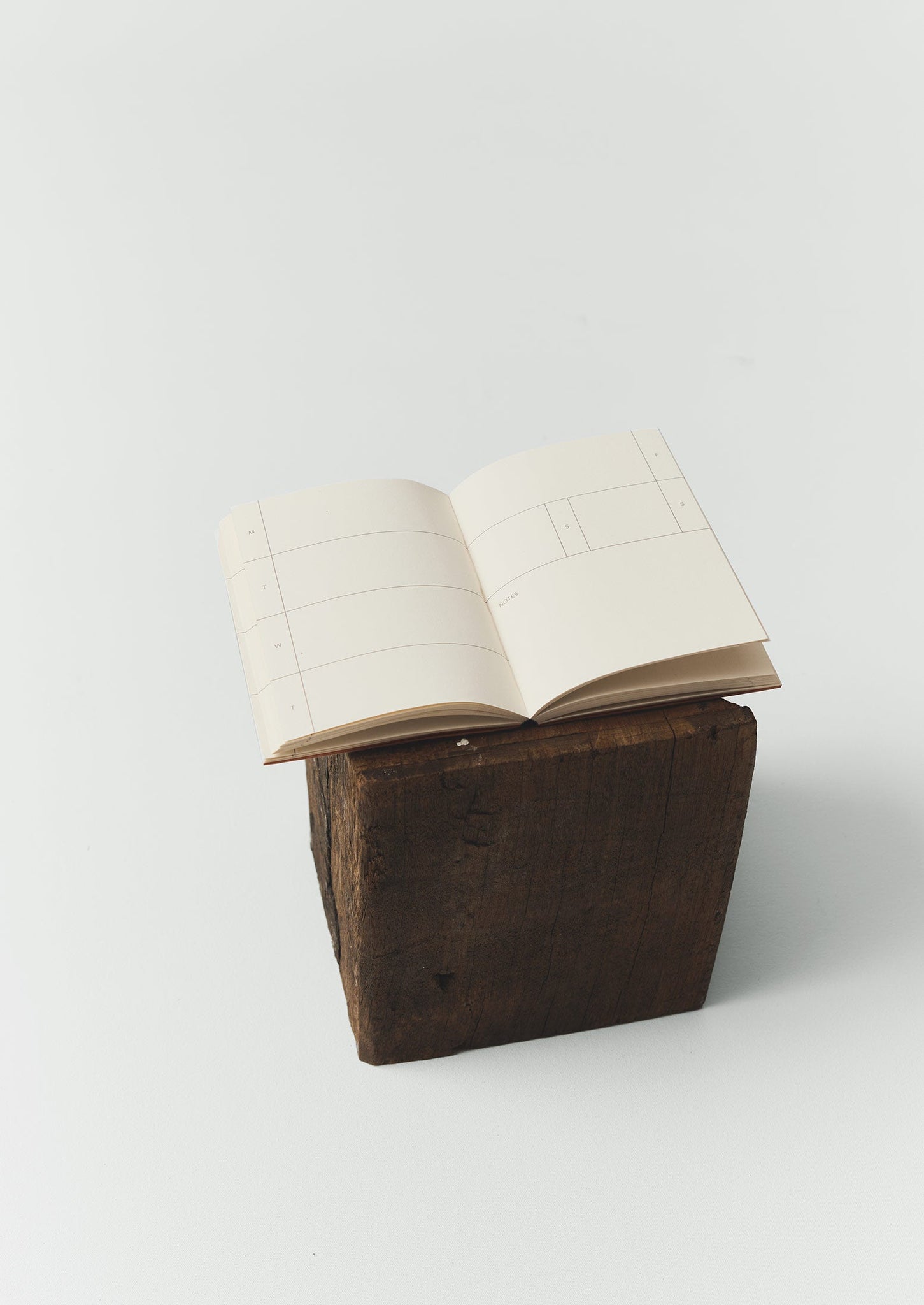 Hand Marbled Weekly Planner | Apricot/Soft Blue