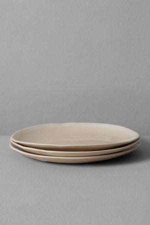 Wonki Ware White Wash Side Plate | Natural/White