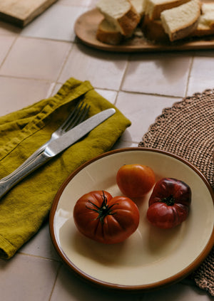 Enamel Plate | Cumin/Cream