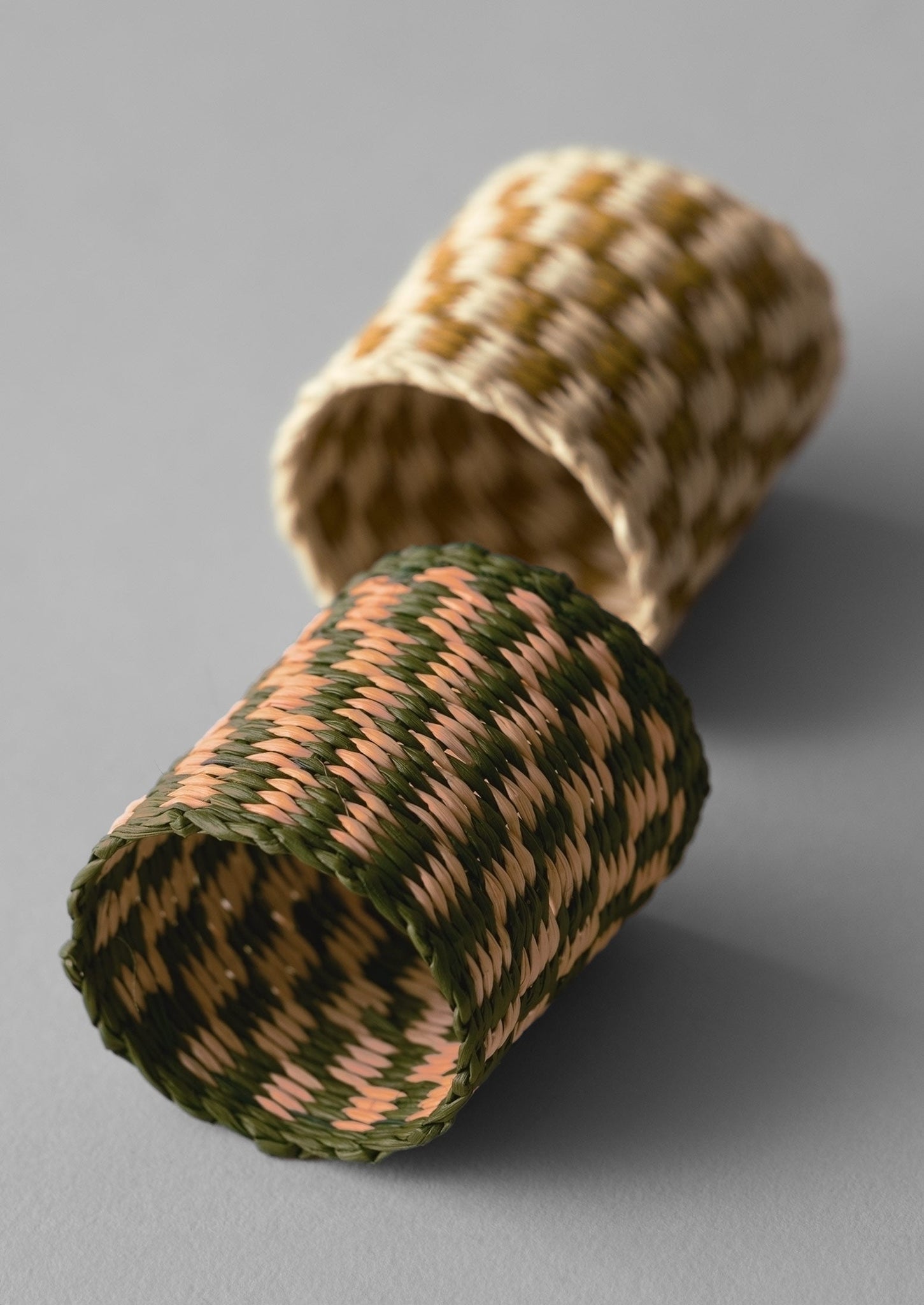 Hand Woven Iraca Napkin Rings | Natural/Multi