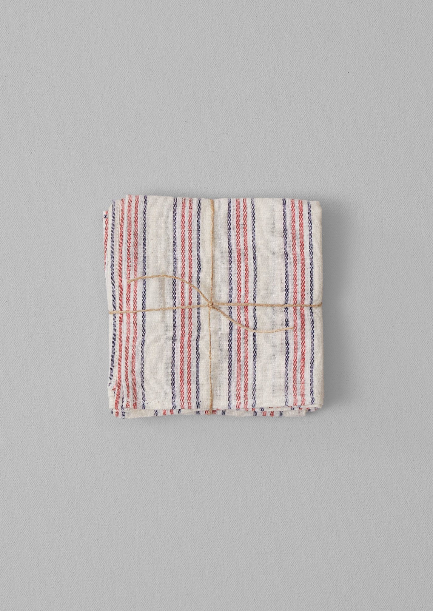 Hand Woven Stripe Napkin Set | Parchment