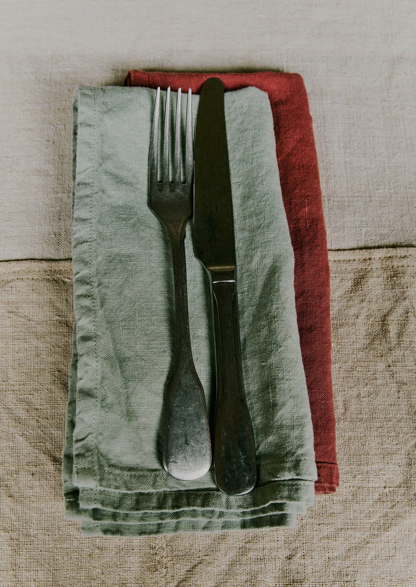 Washed Linen Napkin | Soft Mint