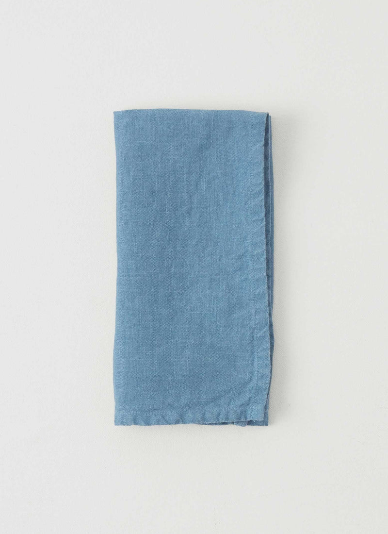 Washed Linen Napkin | Fjord Blue