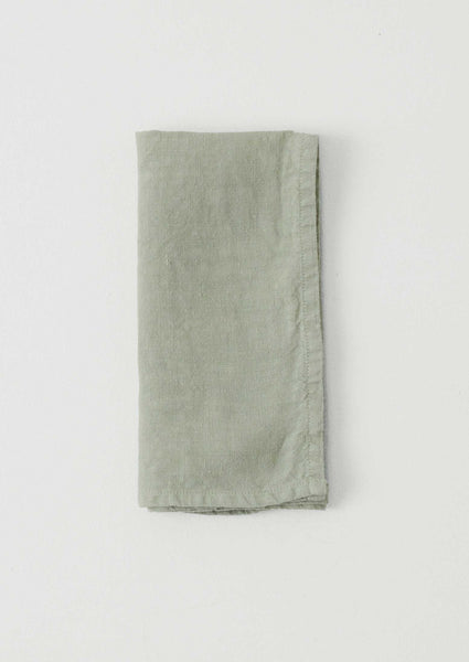 Washed Linen Napkin | Soft Mint