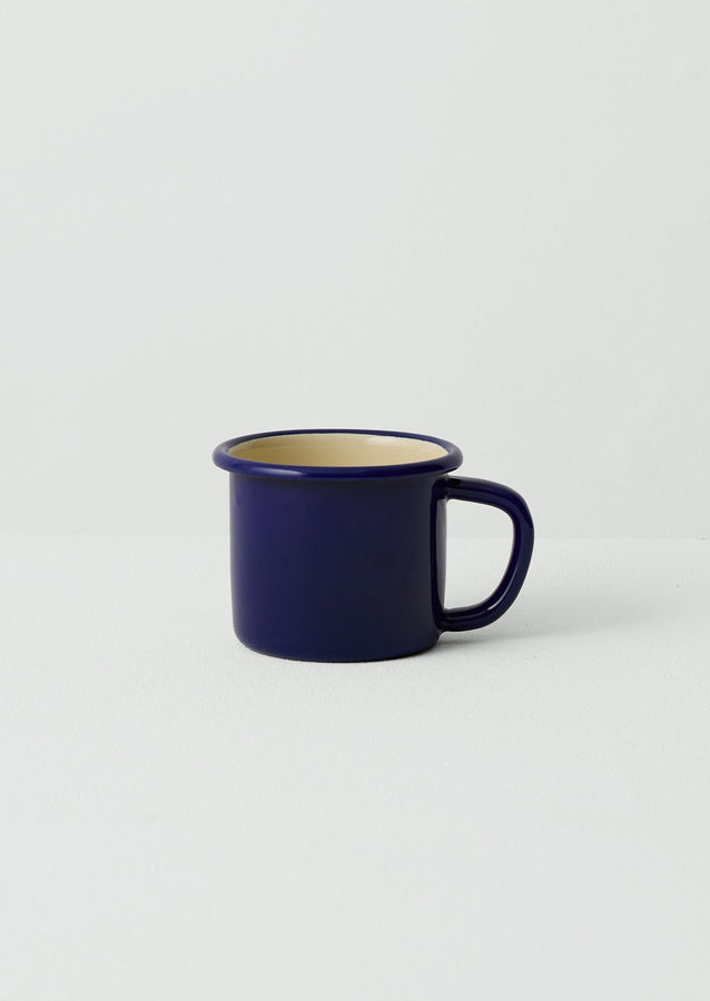 Enamel Mug | Cream/Blue