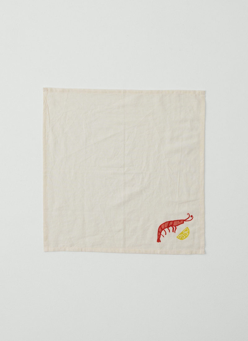 Cotton Linen Napkin | Shrimp