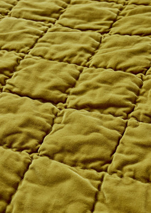 Hand Stitched Organic Velvet Quilt | Pomelo