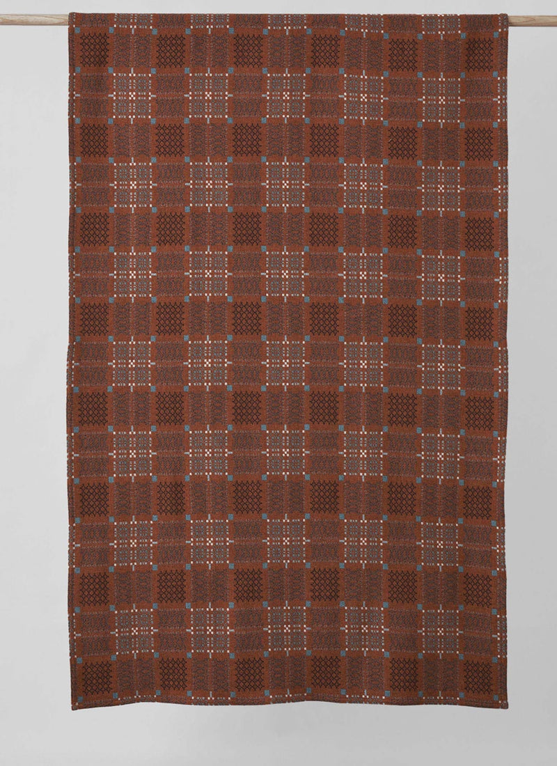 Melin Tregwynt Welsh Blanket | Rust/Topaz