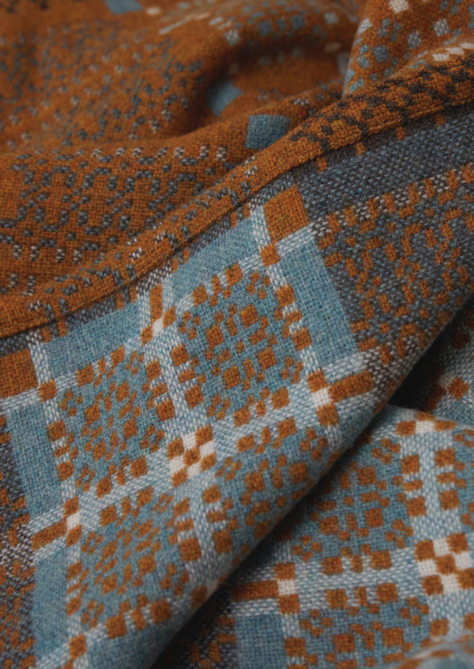 Melin Tregwynt Welsh Blanket | Rust/Topaz | TOAST