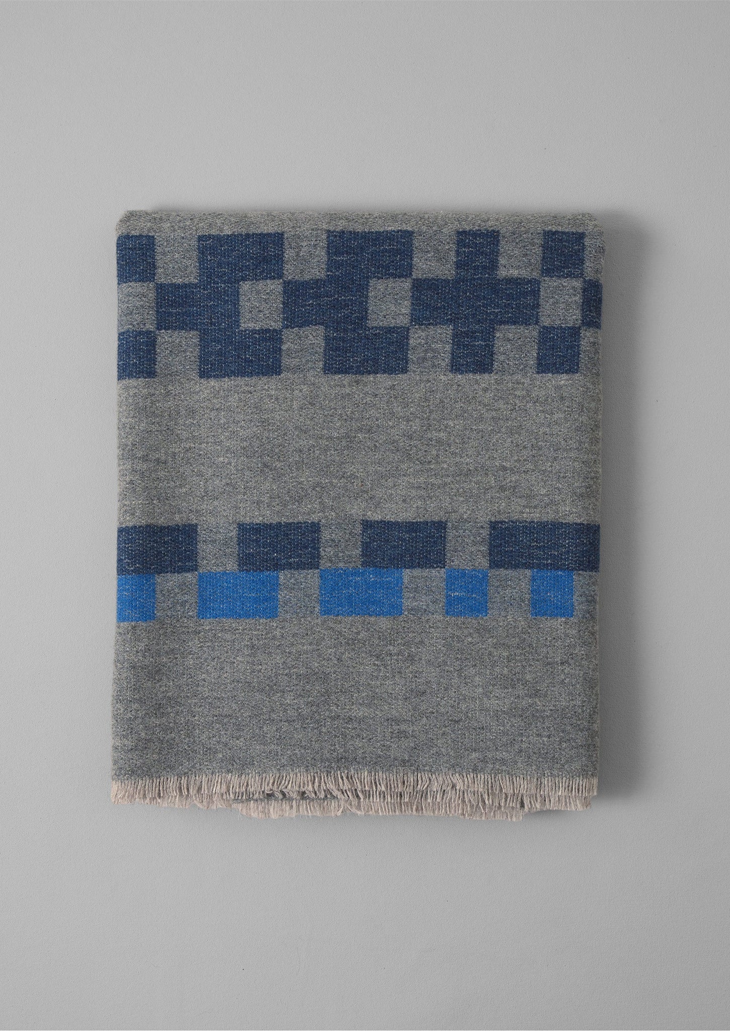 Bristol Weaving Mill Geo Blanket | Charcoal