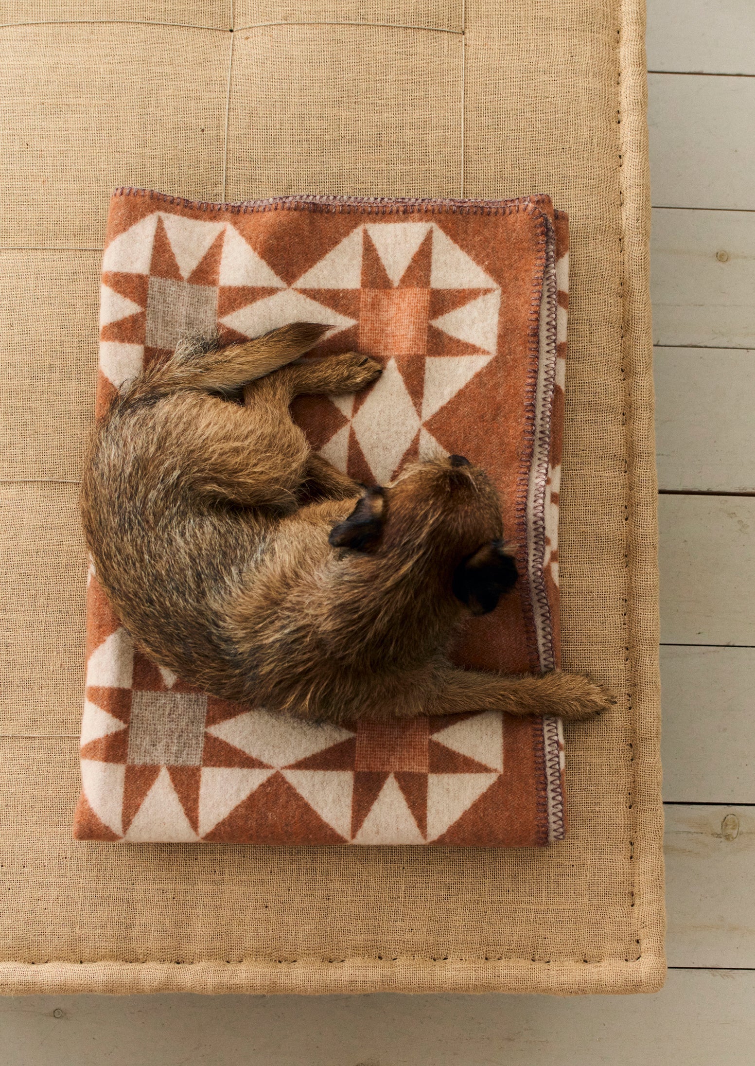 Jacquard Star Wool Blanket - Thumbnail 2