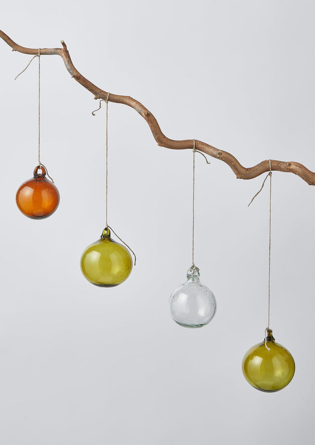 Hand Blown Glass Bauble Set | Multi